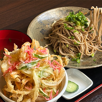 パリから来た和 ねぎそばとミニかき揚げ丼